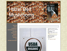 Tablet Screenshot of hazeldellmushrooms.com